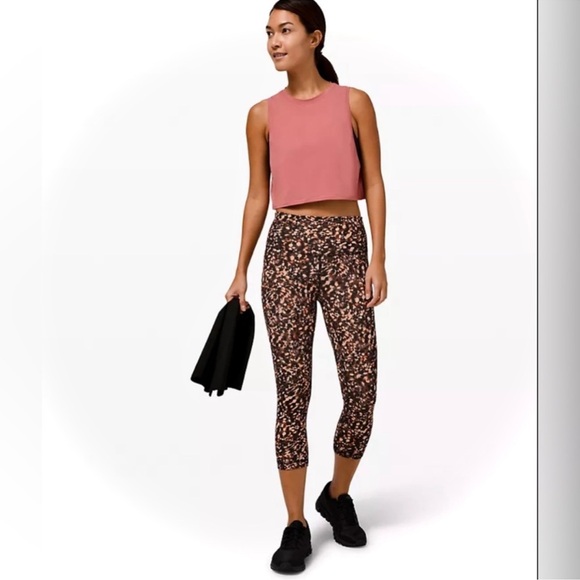 ✨RARE NWT Lululemon Invigorate High Rise Tight 25 inseam Motion Flux Multi Brown - Picture 4 of 11